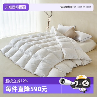 夏被春秋被冬被子 DorrinNessin抗菌A类90白鸭绒羽绒被芯 自营