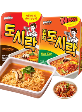 韩国进口八道辣白菜牛肉味碗面
