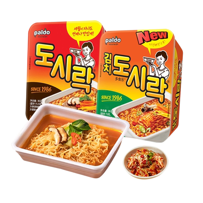 韩国进口八道辣白菜牛肉味碗面