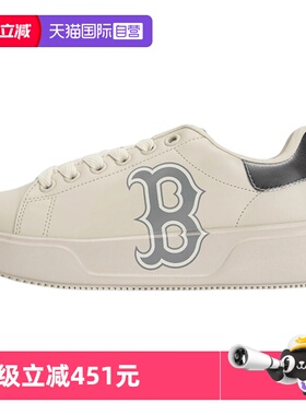 【自营】MLB板鞋男女童鞋透气简约休闲鞋厚底运动鞋板鞋3ASXCCB3N