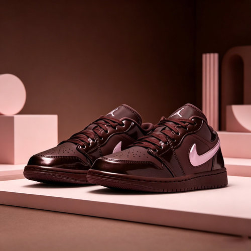 【自营】NIKE耐克女子百搭棕粉低帮复古运动休闲板鞋 IQ9787-262