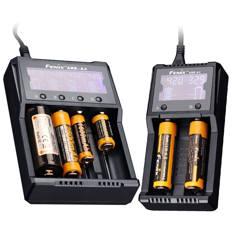 Fenix ARE-A2/ARE-A4智能多功能全兼容快速充电器18650 AAA 16340