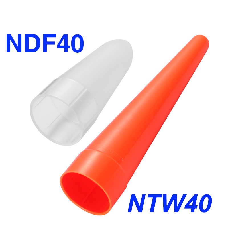 nitecore 40mm NDF40半透明柔光罩/NTW40橘色指挥棒