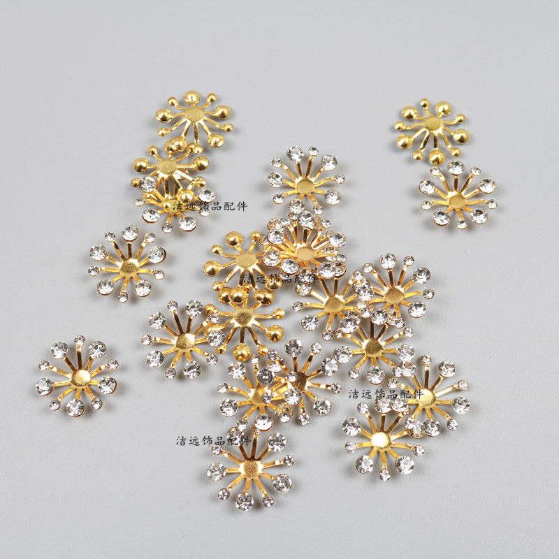20mm铁满钻花心手工diy串