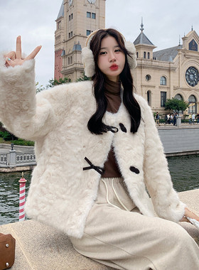 新品主推 大货 简约通勤皮毛一体保暖外套2C285-2607-P185-K278