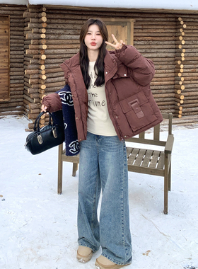 秋冬装新款女装时尚爆款连帽50绒羽绒服2C212-G200-P255-K388