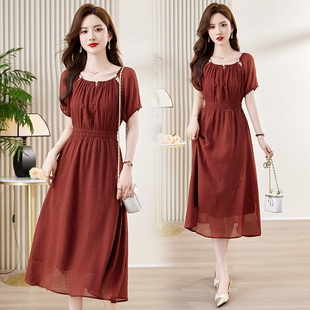 春装女款2026年新款高级感小个子新款夏装新款时尚气质修身连衣裙
