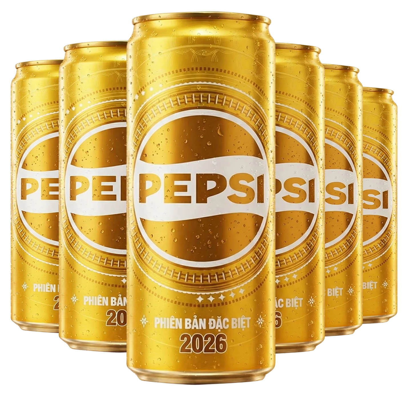 越南进口黄金pepsi百事可乐碳酸饮料汽水320ml金色2026版新年收藏