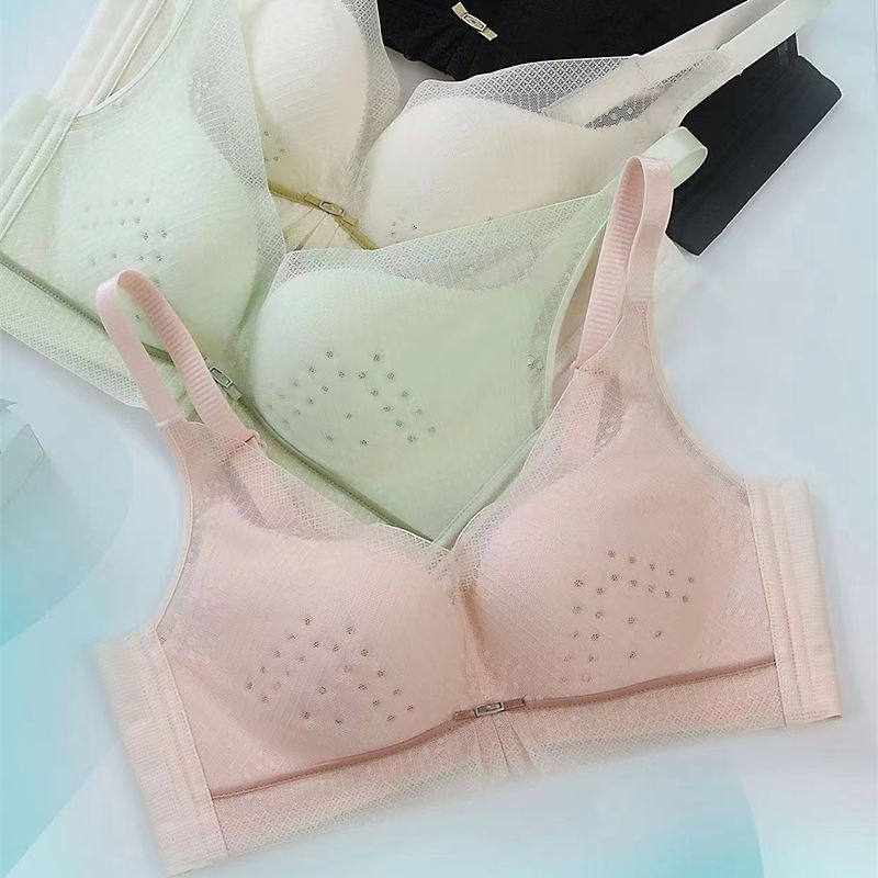 夏季薄款白色内衣女小胸聚拢文胸罩美背无钢圈夏天少女风透气超薄