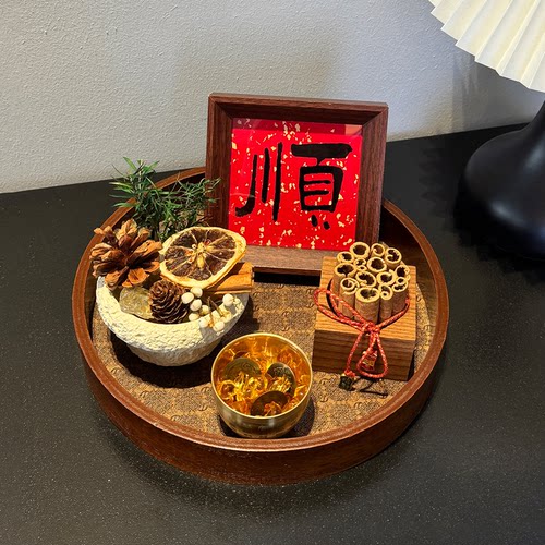 新中式国风扩香石招财摆件