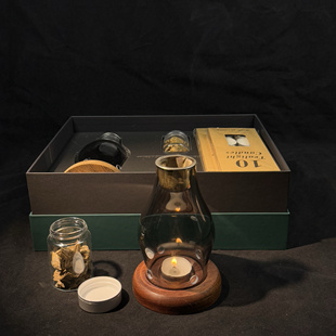 奇楠沉香熏香蜡烛隔空熏香炉复古香炉隔火熏香礼盒装送礼熏香套装