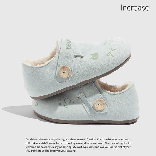 森系勃肯鞋女款2025新款加绒女鞋爆款百搭薄底加厚棉鞋休闲板鞋