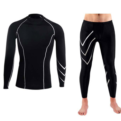 耐磨压缩面料潜水服男女分体水母衣 防晒长袖泳衣浮潜服冲浪服女