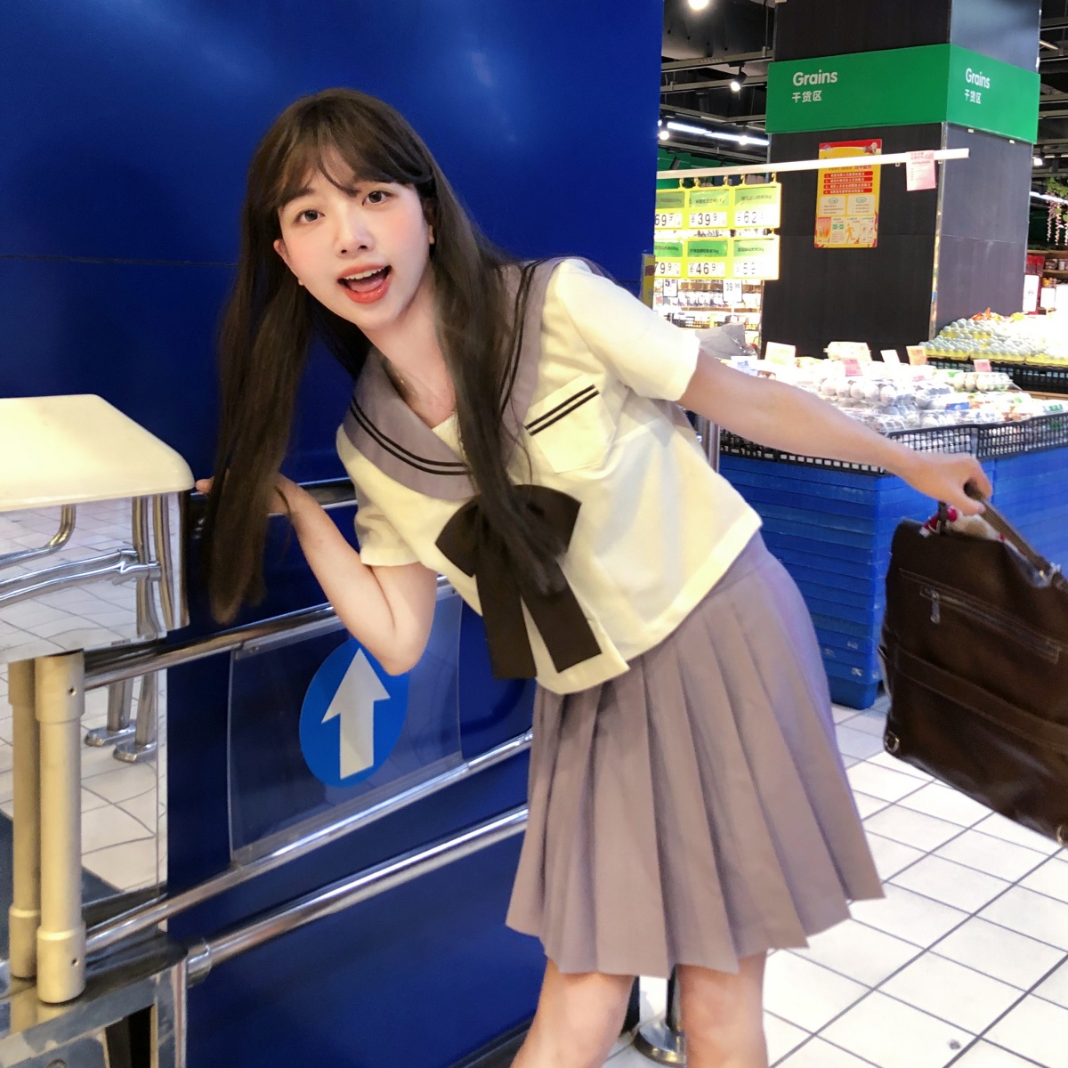 樱奈家原创甜妹风JK制服紫樱千夏