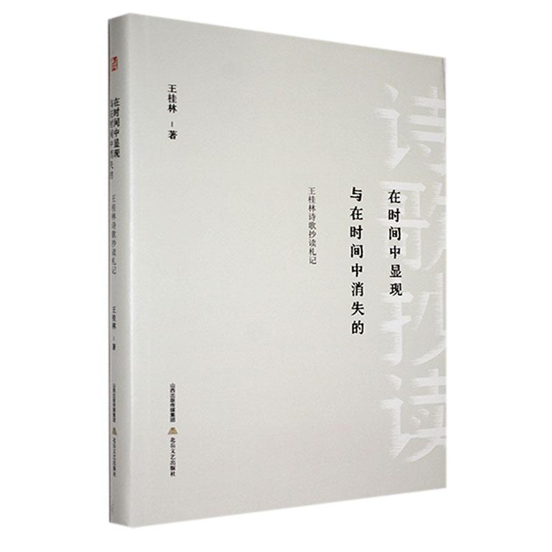 正版在时间中显现与在时间中消失的——王桂林诗歌抄读札记王桂林书店文学书籍 畅想畅销书