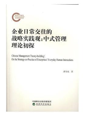 正版包邮 企业日常交往的战略实践观:中式管理理论初探:on the strategy-as-practice of enterpris潘安成书店管理书籍 畅想畅销