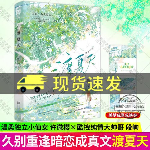 渡夏天 甜野豹 温柔独立小仙女许微樱x酷拽纯情大帅哥段峋 暗恋成真久别重逢现代甜文 青春文学言情小说实体图书籍大鱼