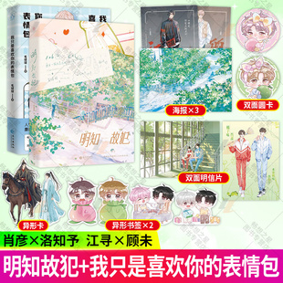 明知故犯+我只是喜欢你的表情包 毛球球著 2册 新增出版番外治愈甜宠双男主文小说书籍 青春文学小说 魅丽文化
