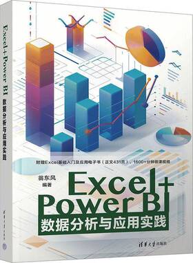 正版包邮 Excel+Power B数据分析与应用实践 翁东风 Excel和PowerB数理统计运筹决策运算分析教程 清华大学出版社 9787302683278