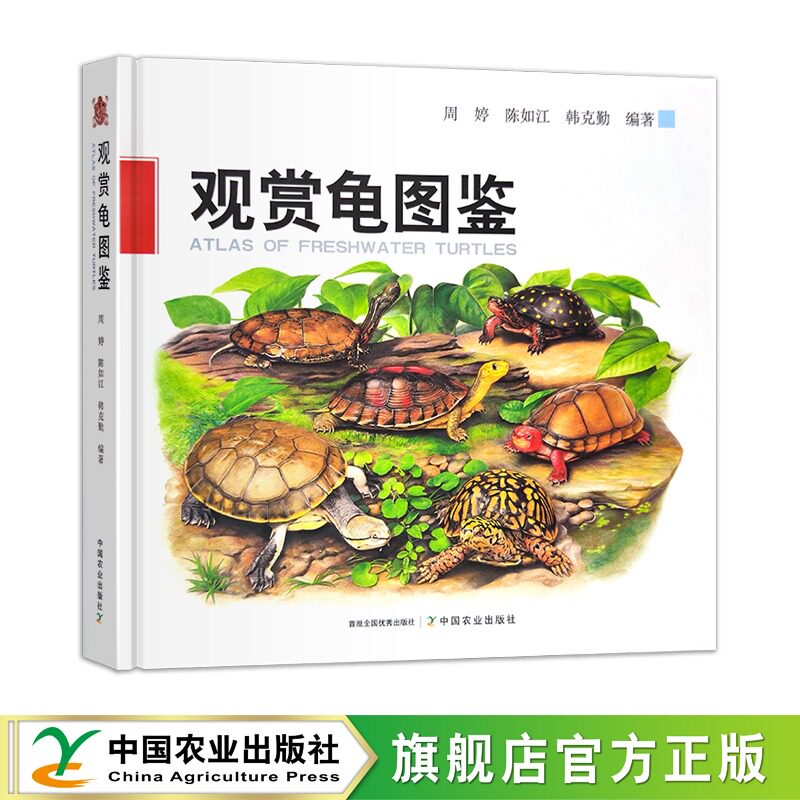 正版包邮 观赏龟图鉴 周婷 陈如江 韩克勤 龟科图集 观赏龟产业现状和发展趋势 观赏龟养殖技术书 9787109305786 中国农业出版社