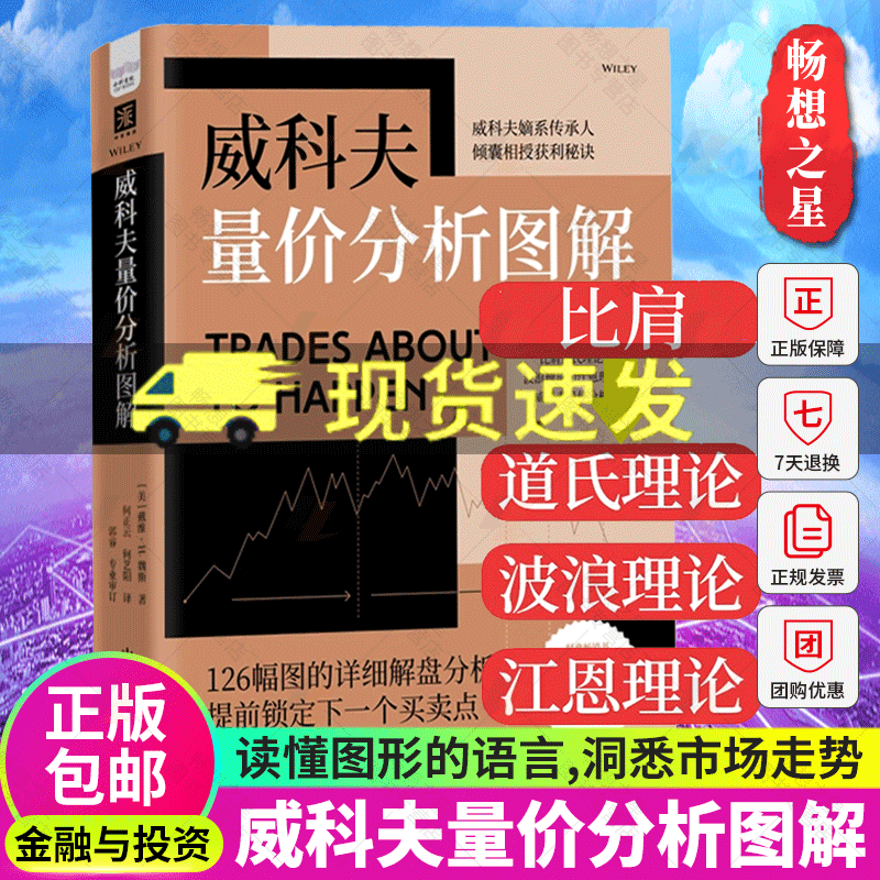 2023新书现货 威科夫量价分析图解 金融分析书籍股市分析分解卖点透析 读懂图形语言洞悉市场走势 成为会看图能解盘的交易高手