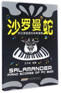 天闻 钢琴书籍教材音乐书 沙罗曼蛇 正版 怀旧游戏音乐钢琴谱集 钢琴书钢琴谱音乐书 包邮 钢琴曲谱流行歌曲钢琴曲集简谱