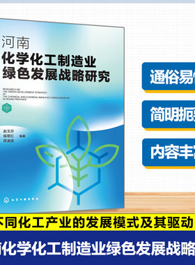 河南化学化工制造业绿色发展战略研究 绿色化工产业发展模式与驱动因素 数字化智能化绿色化转型手册 绿色化工产业可持续发展丛书