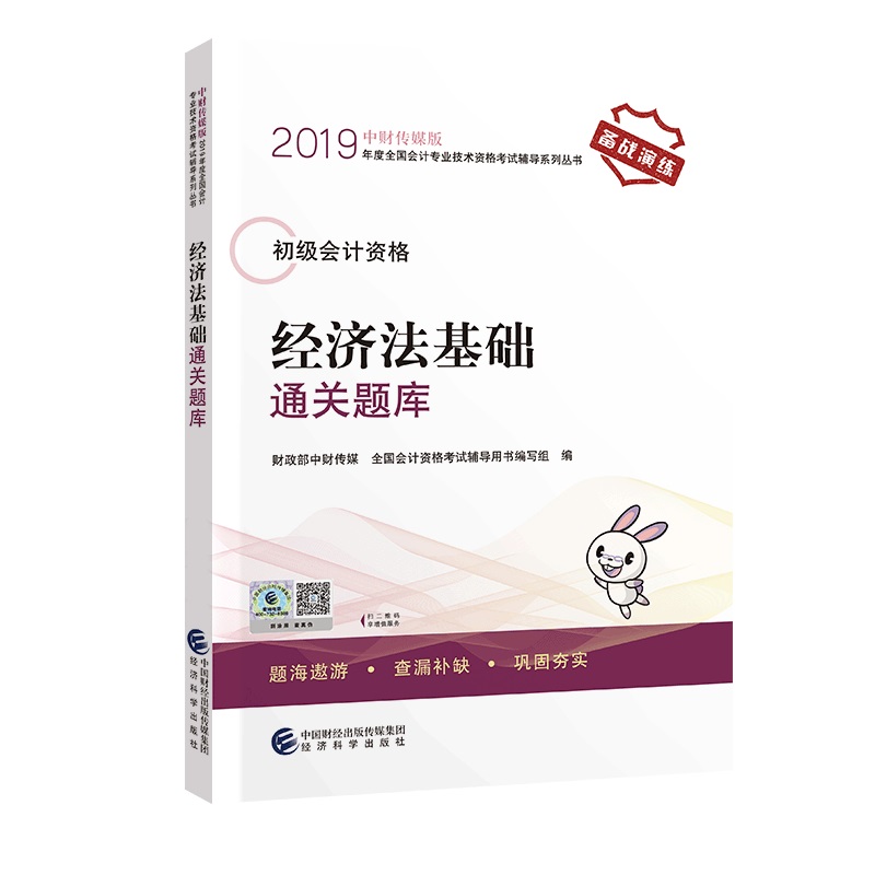 正版包邮 2019年度全国初级会计资格考试辅导系列丛书 经济法基础通关题库 财政部中财传媒 书店 初级会计职称书籍 畅想畅销书