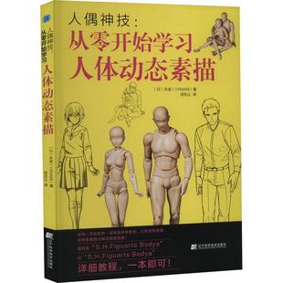 畅想畅销书 从零开始学习人体动态素描矢波书店艺术书籍 正版 人偶神技