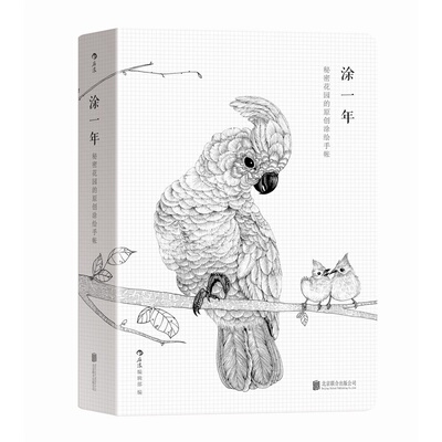 正版包邮 涂一年 ：秘密花园的原创图绘手帐  涂绘治愈心灵，手帐改变人生；秘密花园的 后浪辑部 书店 绘画技法书籍 畅想畅销书