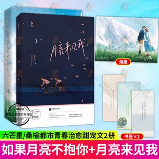 青梅竹马青春成长言情小说 月亮来见我 花火养成甜宠言情文韫色过浓小说言情书籍 如果月亮不抱你 2册