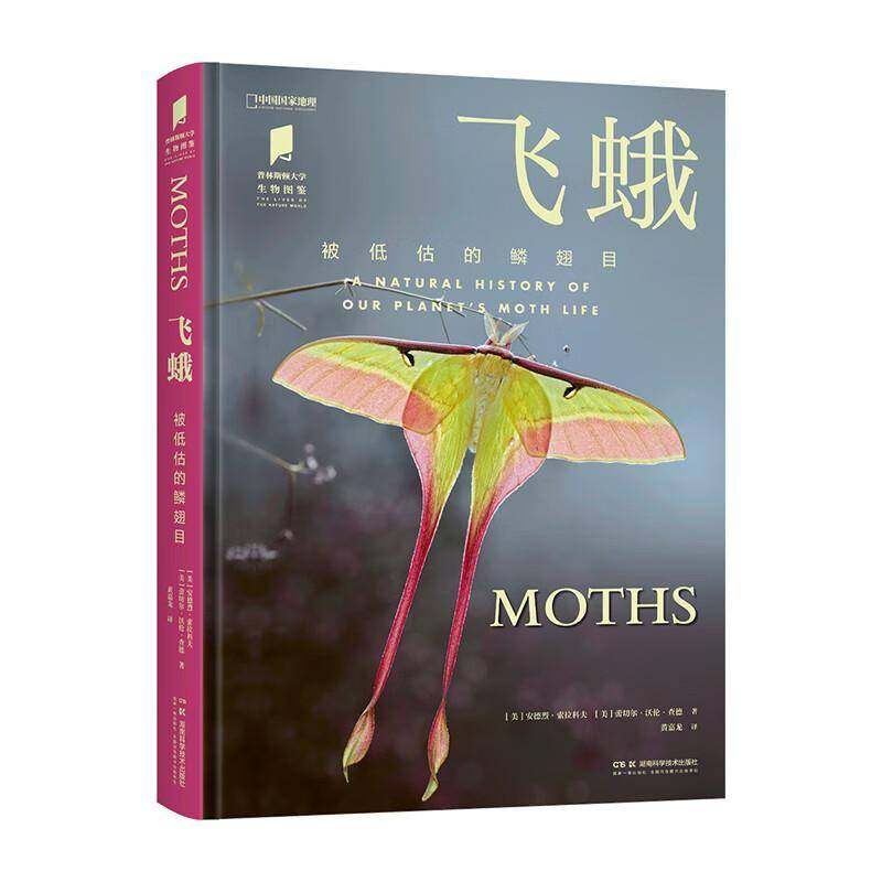 正版包邮  飞蛾被低估的鳞翅目 中国国家地理普林斯顿大学生物图鉴系列图书昆虫飞蛾自然百科科普读物 图书籍 畅想畅销书