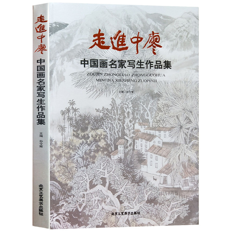 正版包邮 花鸟画 走进中廖中国画名家写生作品集 山水画 人物画 工笔画教程教材书 国画绘画书籍 北京工艺美术出版社