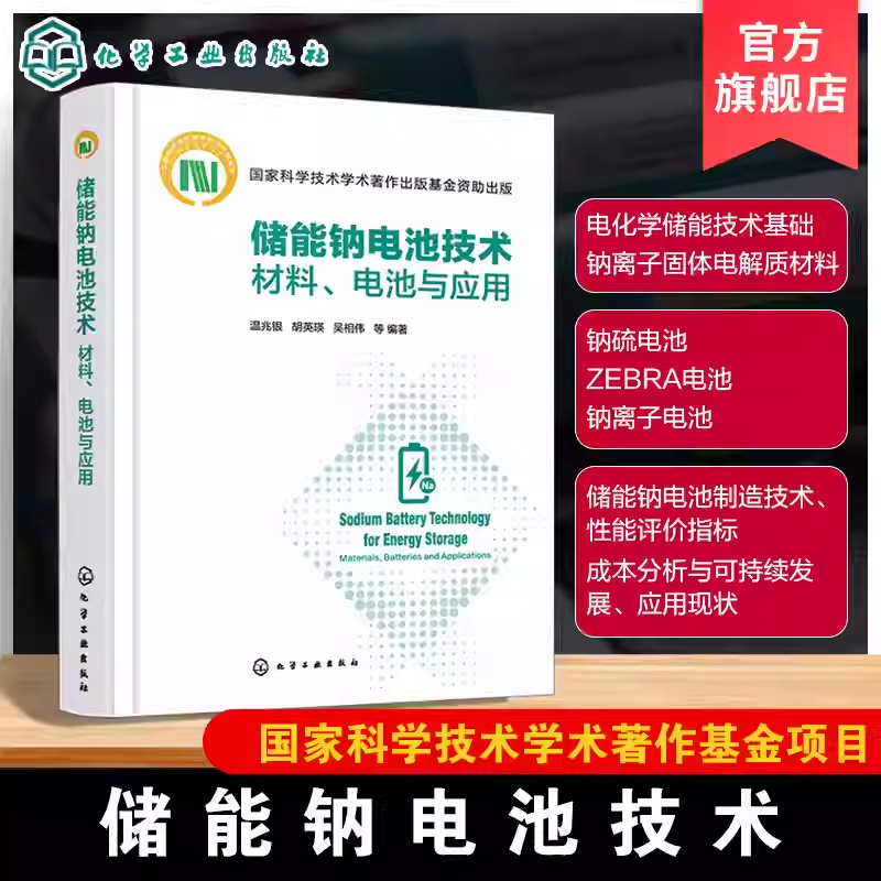 储能钠电池技术 材料 电池与应用 钠电池材料与电池制造技术 电池生命周期成本分析与回收技术 钠电池产业发展领域技术人员参考书