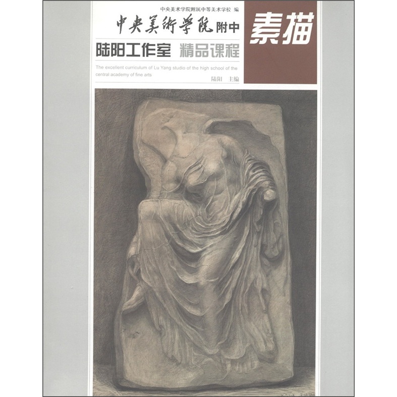 正版包邮 素描-中央美术学院附中陆阳工作室精品课程 陆阳 素描速写书籍 人民美术 素描速写 浅淡人物头像结构素描教学的感想书