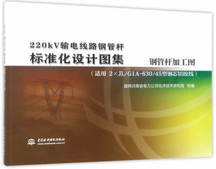 钢 220kV输电线路钢管杆标准化设计图集 国网河南省电力公司经济技术研究院 书店 电力网及电力系统书籍 正版 输配电工程 包邮