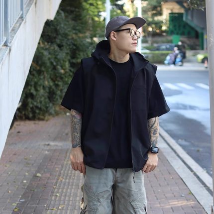 OBSERVER SSA 连帽山系机能春夏简约百搭日系户外风宽松马甲