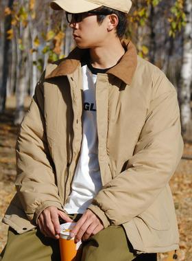 OBSERVER SSA 美式复古灯芯绒翻领工装加厚棉衣棉服外套