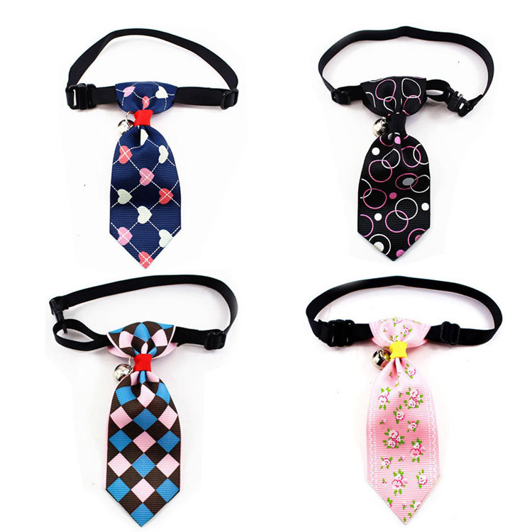 宠物领带/狗狗猫带铃铛领带蝴蝶结/泰迪雪纳瑞比熊博美 猫领带