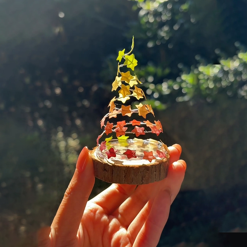 小红书同款旋转圣诞树diy材料包