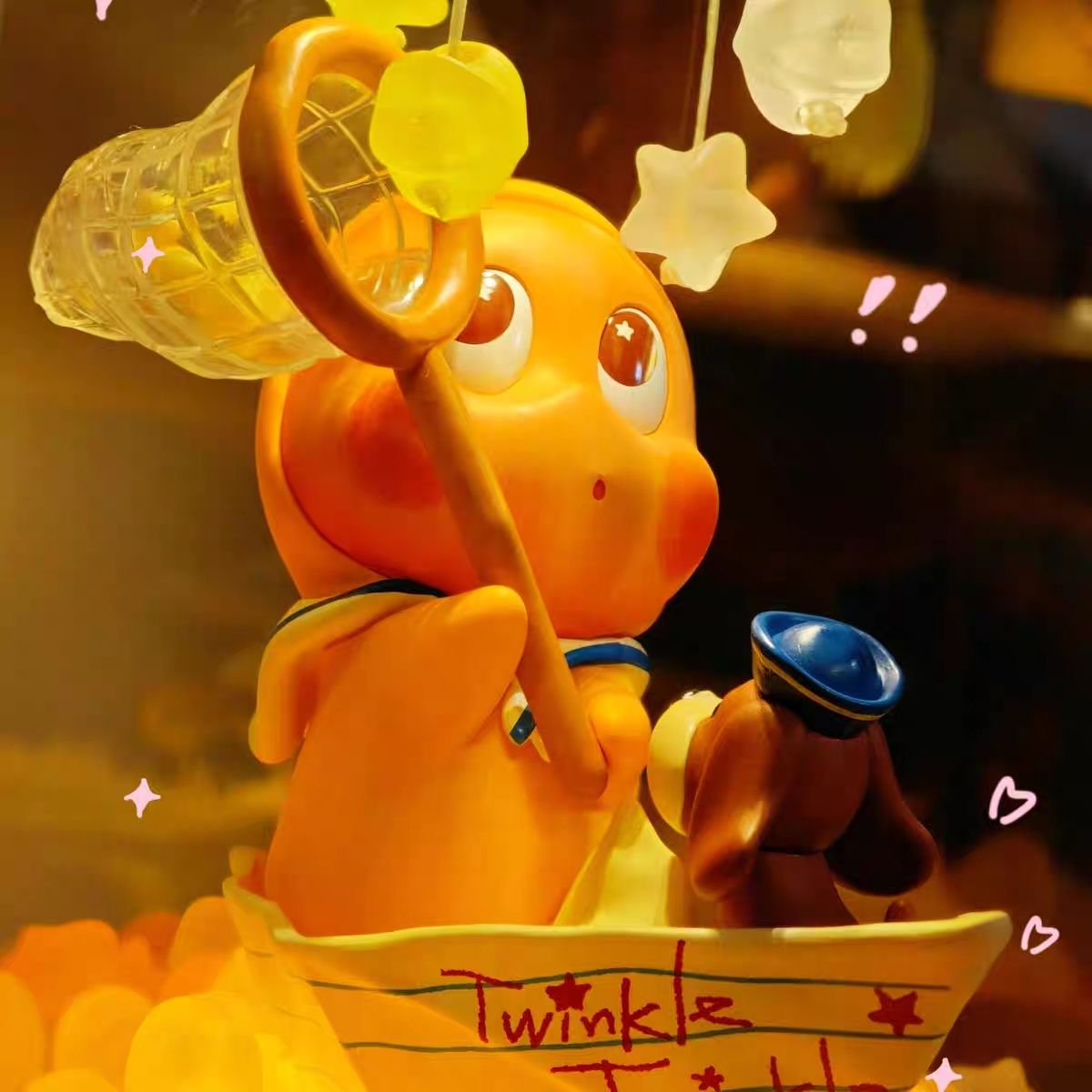 星星人玻璃罐子拍拍灯台灯