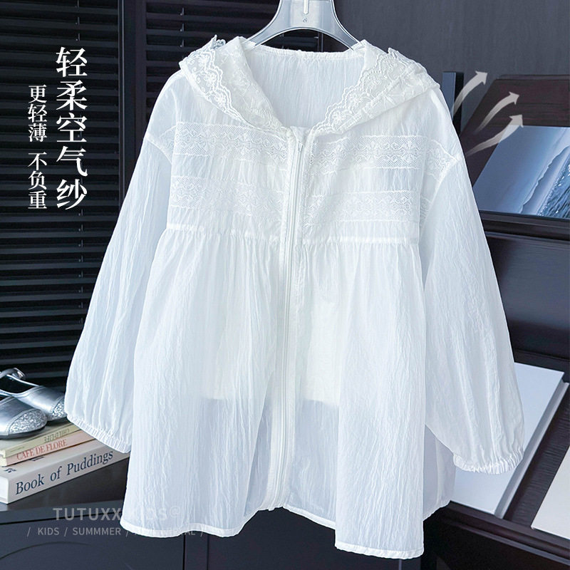 图图小象女童轻薄透气防晒服外套