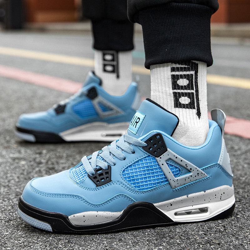 AJ4大学蓝秋冬板鞋男女加绒aj312白色学生青少年儿童耐磨水泥克星,运动鞋new,板鞋,淘宝优惠券,粉丝福利购,淘宝优惠卷