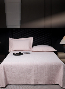 2024A类140s长绒棉床盖精密绗缝+超柔水洗工艺 250*245cm单床盖