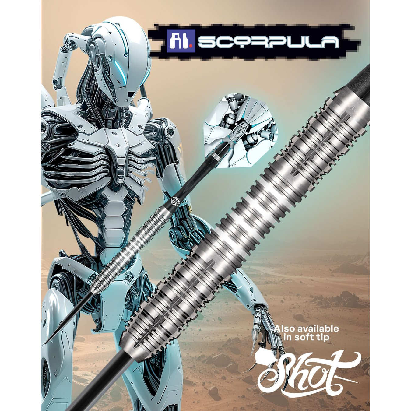 ShotAIScorpula90%钨钢飞镖