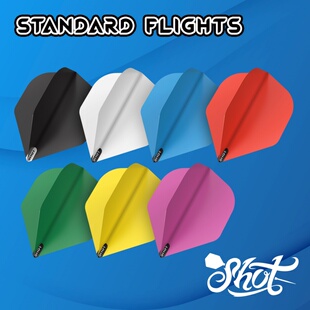 shot飞镖 新西兰进口标准NO2飞镖翼套装 Standard Dart Flights