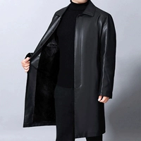 皮大衣不带毛领