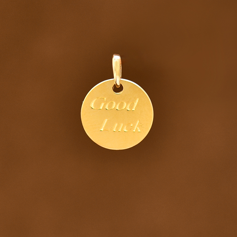 自己送人吊坠镶钻闪10k金