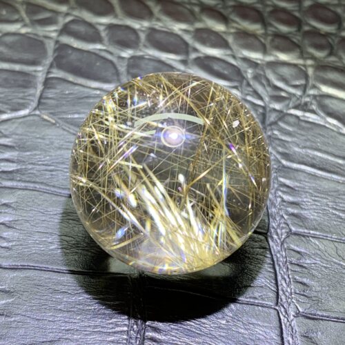 天然金发晶球钛晶水晶球魔鬼发晶幽灵串发晶球幽灵发晶共生