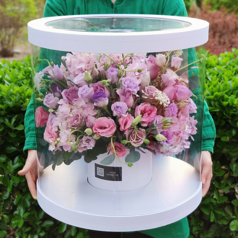 北京速递同城鲜花礼盒全景韩式巨型花束玫瑰花送长辈女友闺蜜生日